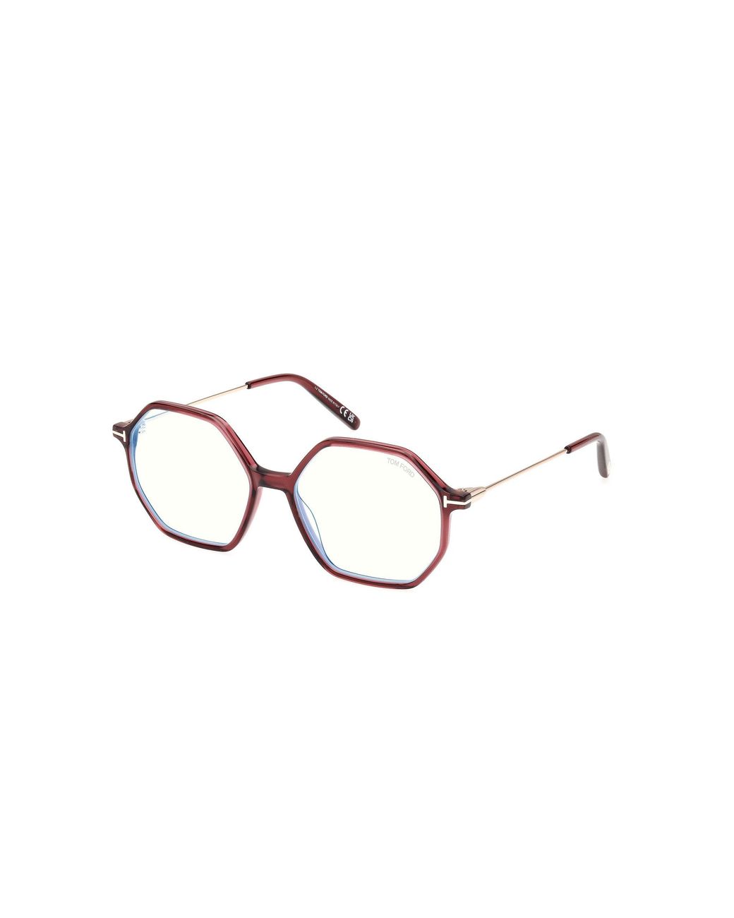 Tom Ford Black Ft5952-B 069 Optical Frames Acetate Geometric Normal