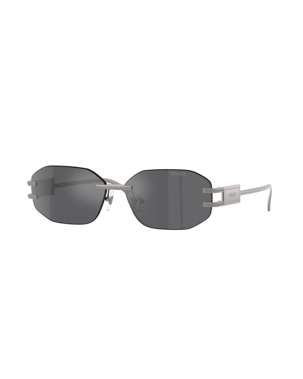 Versace Black Ve2274 10016G Sunglasses Metal Geometric Mirror