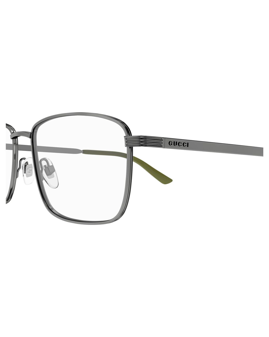 Gucci Black Gg1882O 003 Optical Frames Metal Transparent Squared for men