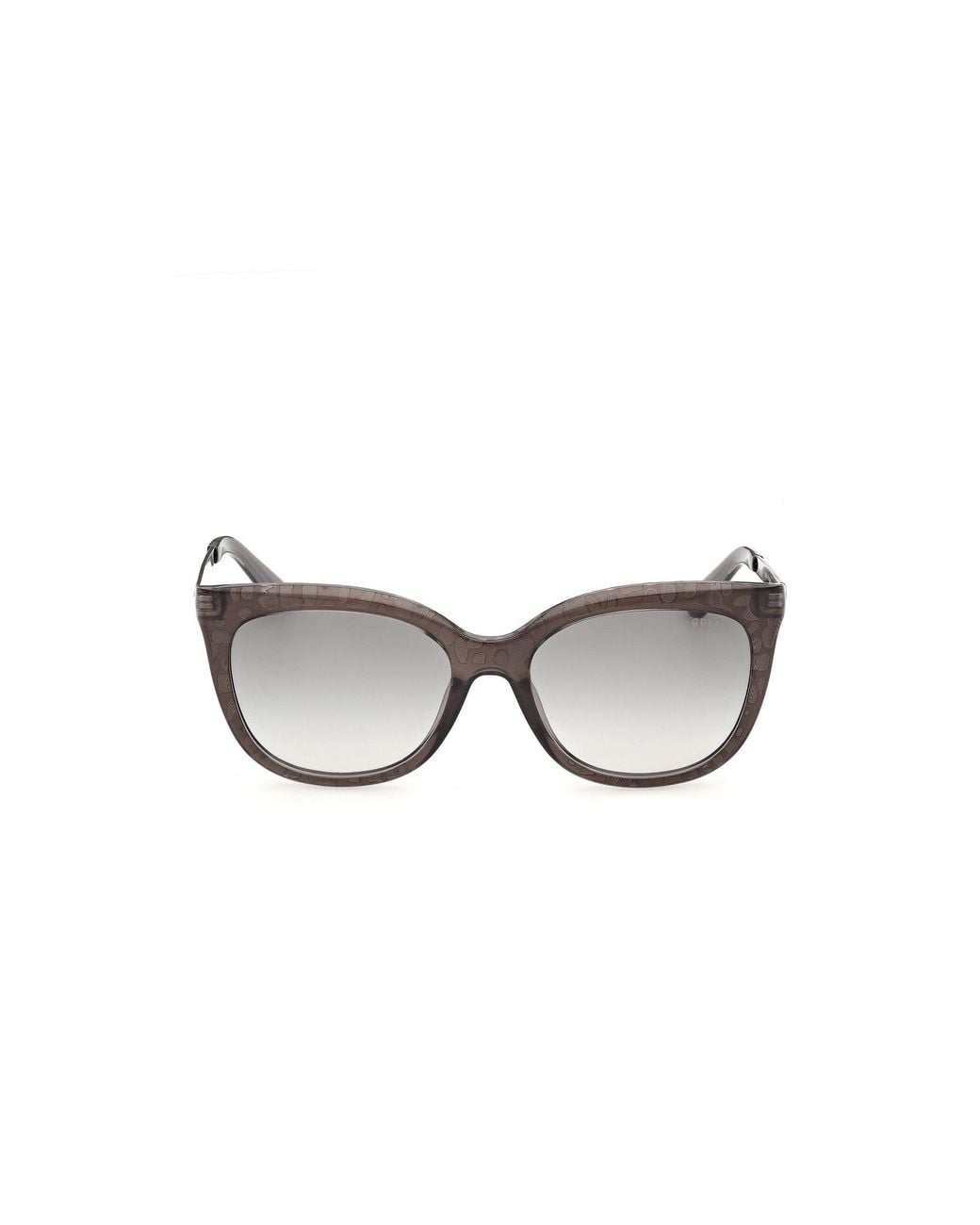 Guess Black Gu00354 57P Sunglasses Injected Cat Eye Normal
