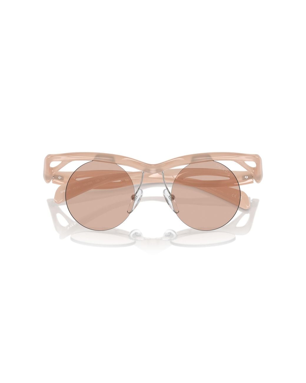 Prada Black Pr A24S 12S0B8 Sunglasses Injected Round Normal
