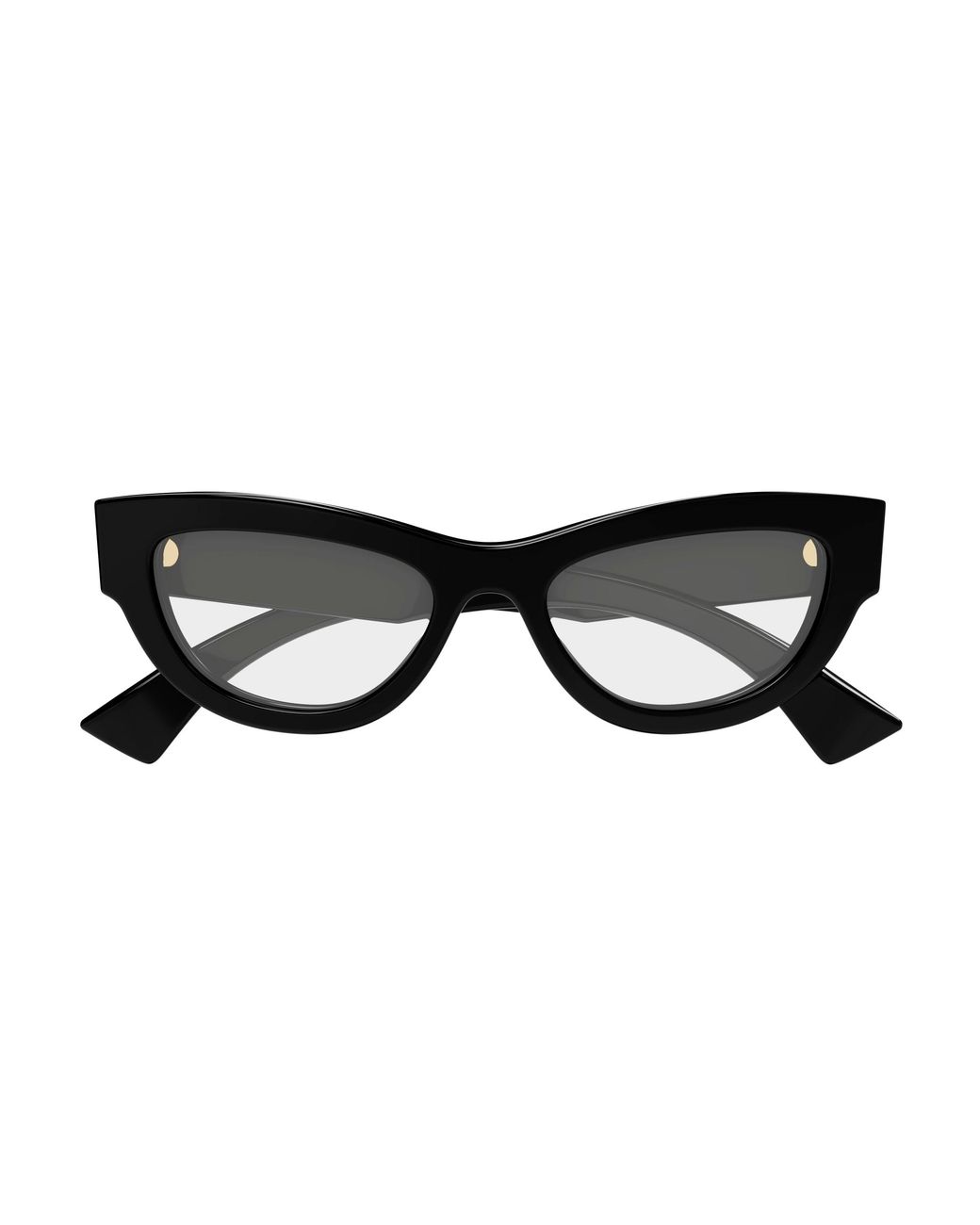 Gucci Black Gg1836O 001 Optical Frames Acetate Transparent Cat Eye