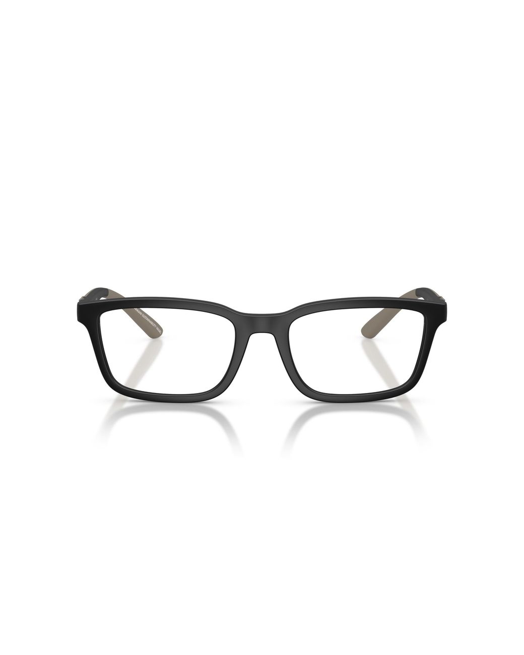 Emporio Armani Black Ea3259 5001 Optical Frames Injected Squared Normal for men