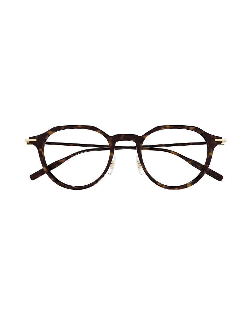 Montblanc Black Mb0355O 002 Optical Frames Injected Transparent Round for men
