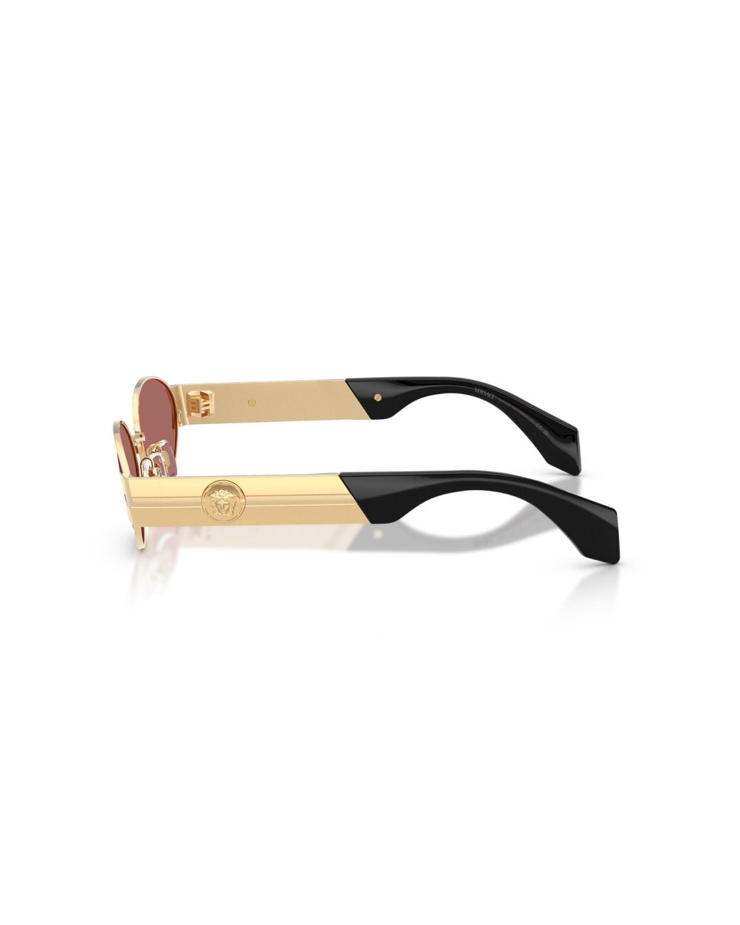 Versace Black Ve2301 152369 Sunglasses Metal Round Normal for men