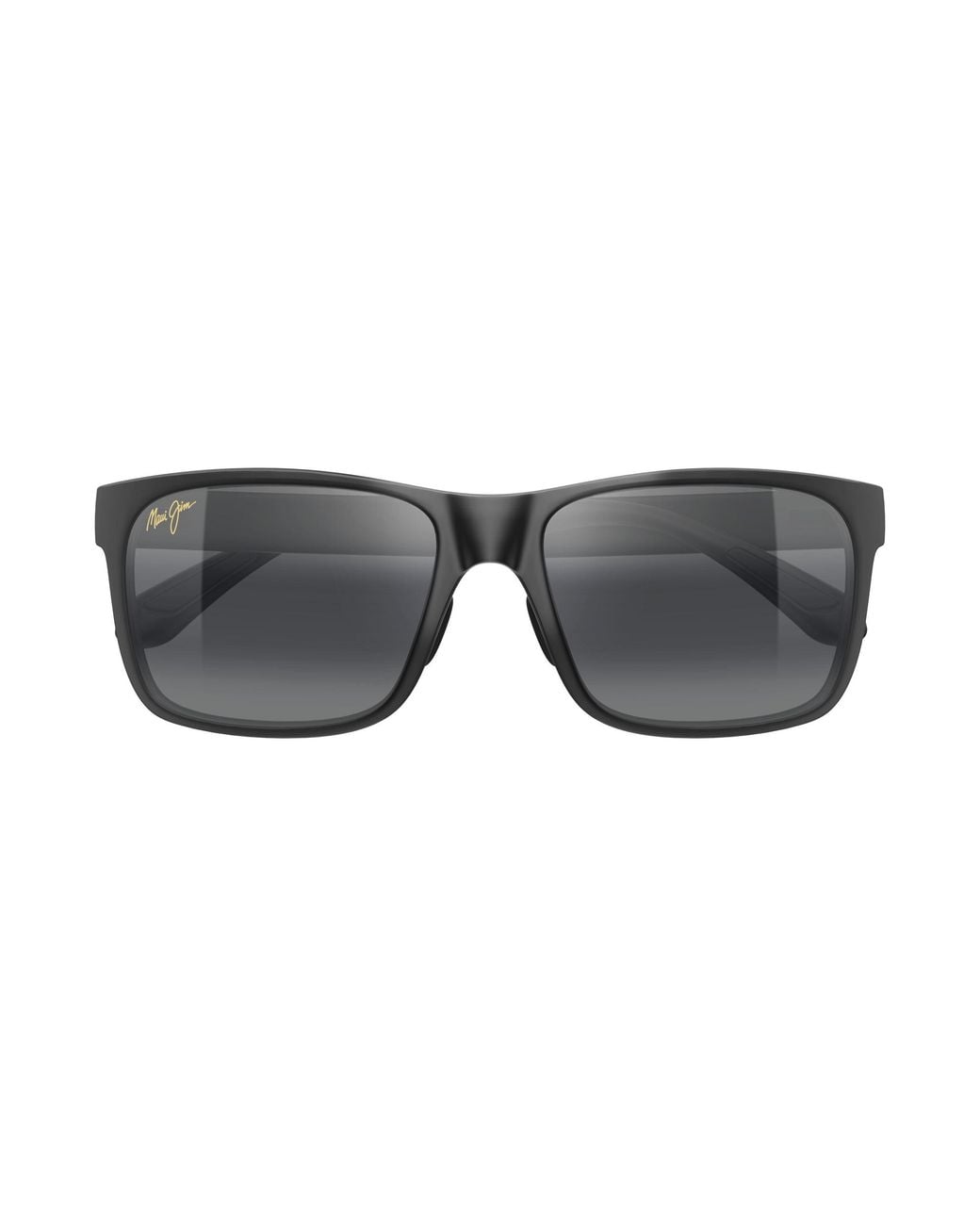 Maui Jim Black Mj0432Sa 001 Occhiali Da Sole Iniettato Grigio Squadrata