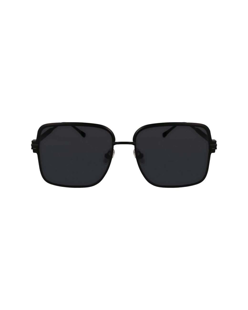 Ferragamo Black Sf317S 002 Sunglasses Metal Squared Normal