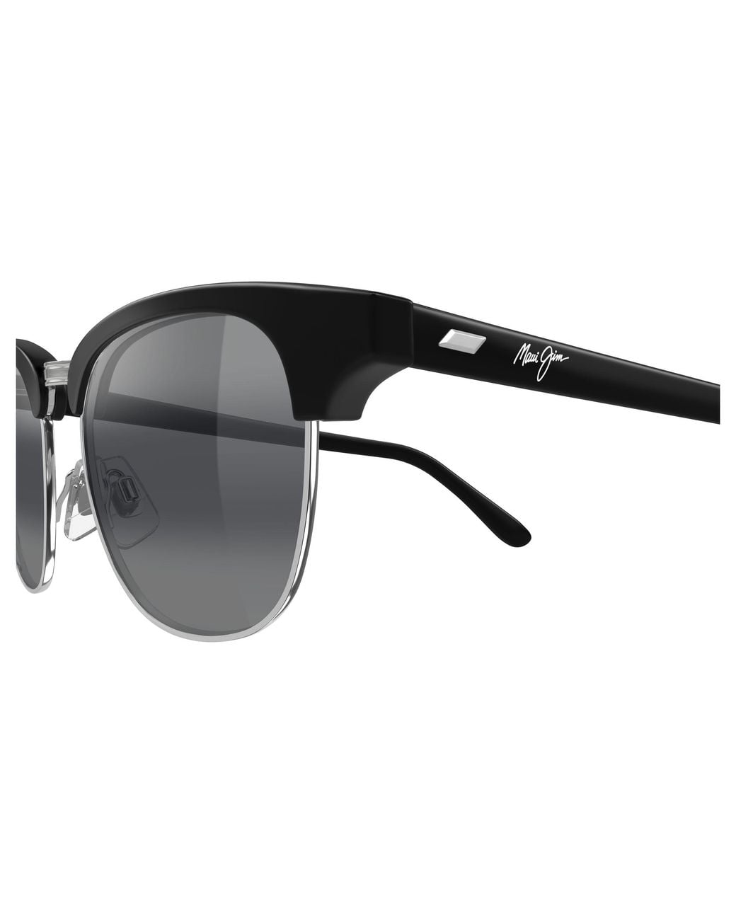 Maui Jim Black Mj0695S 001 Occhiali Da Sole Acetato Grigio Squadrata
