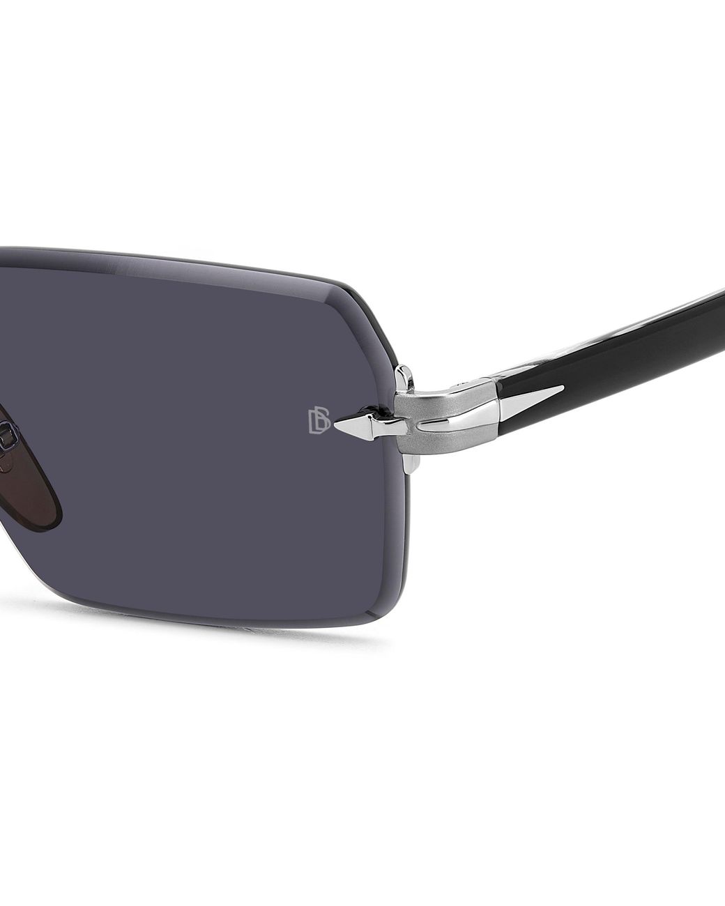 David Beckham Black Db 7109/S 85K/Ir Sunglasses Metal Geometric for men