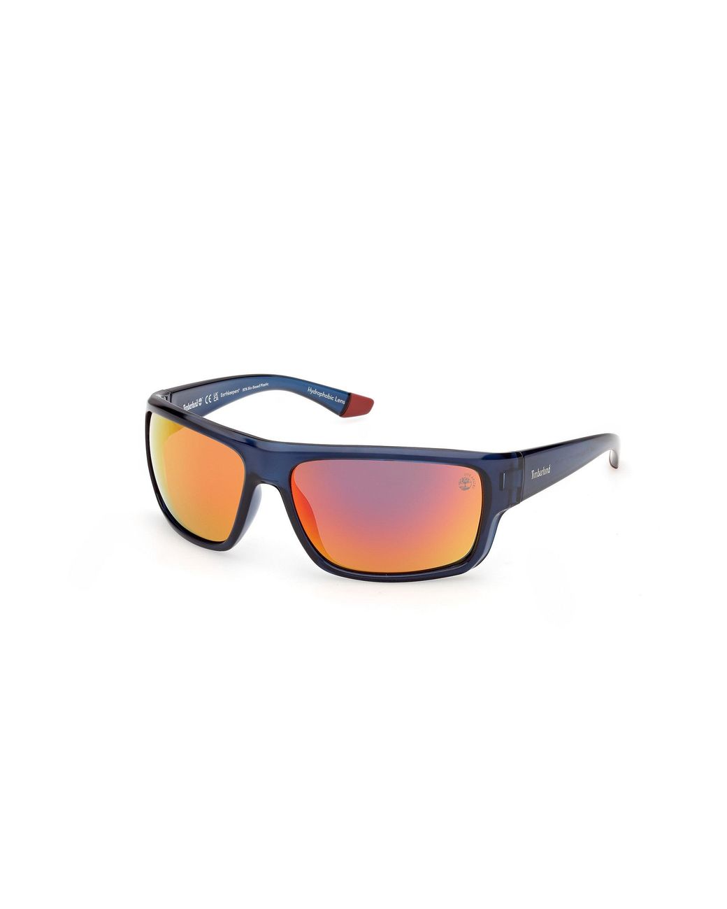 Timberland Black Tb00067 90D Sunglasses Injected Smoke Squared Polarized for men