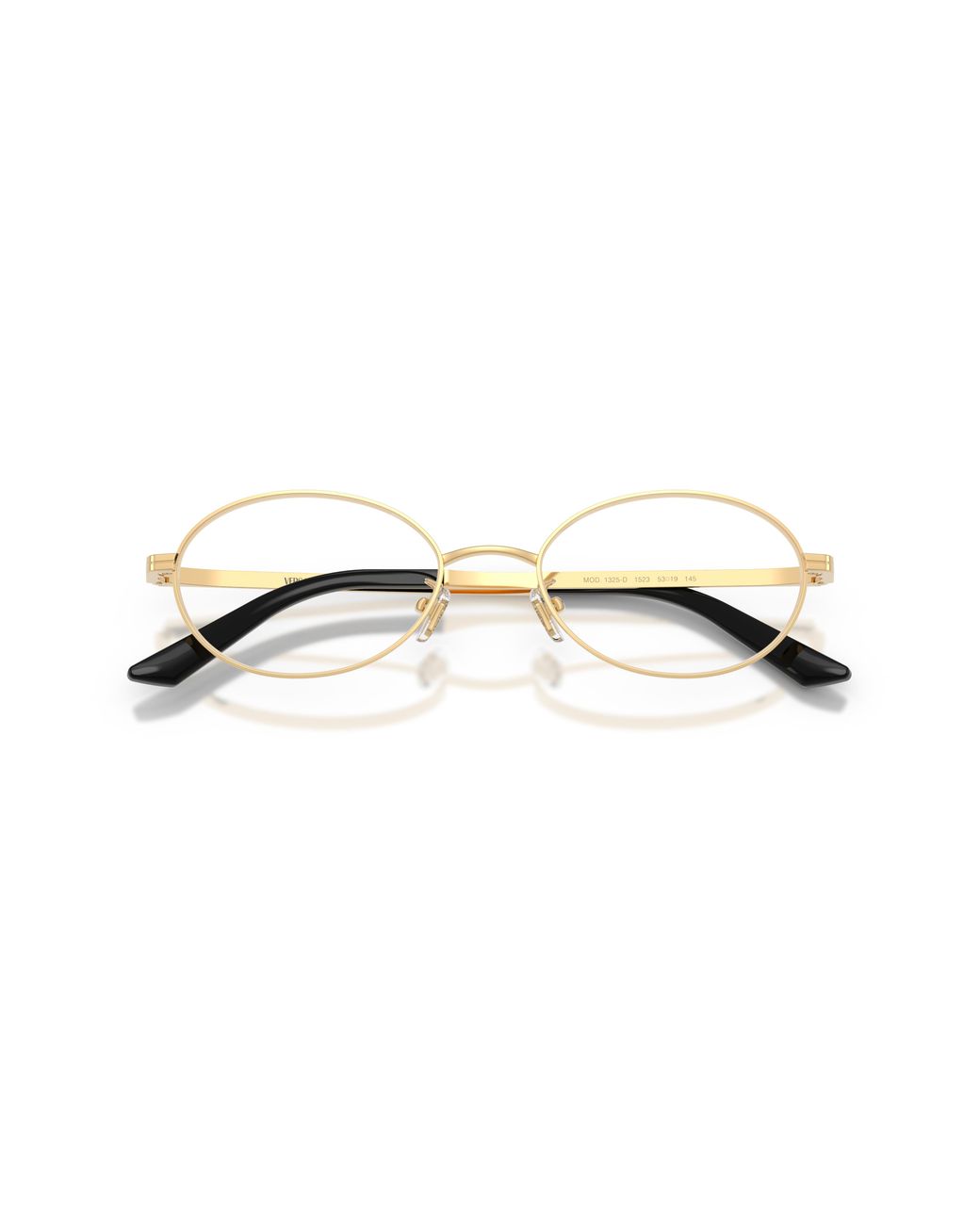 Versace Black Ve1325D 1523 Optical Frames Metal Transparent Round Normal