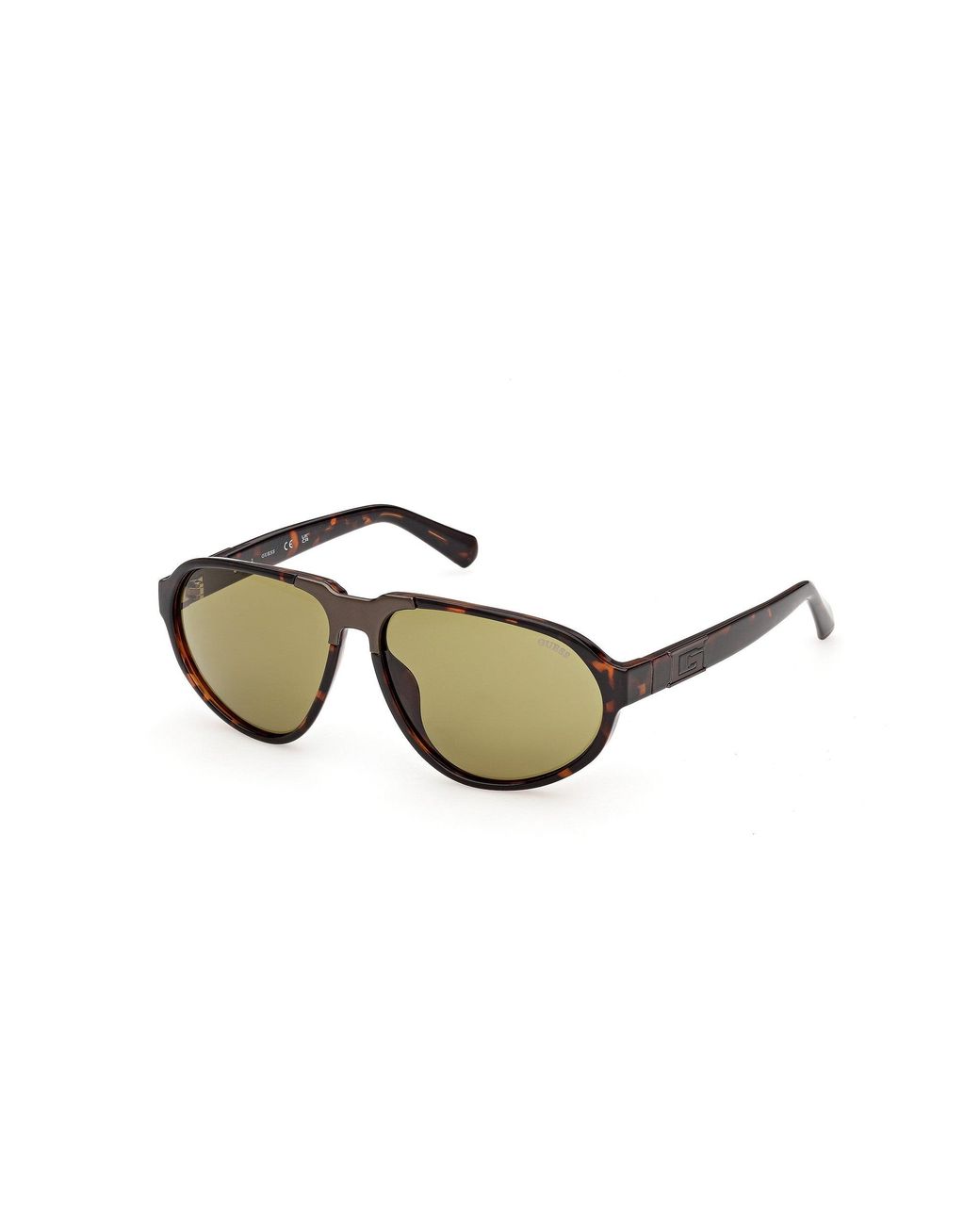 Guess Black Gu00303 52N Sunglasses Injected Pilot Normal for men
