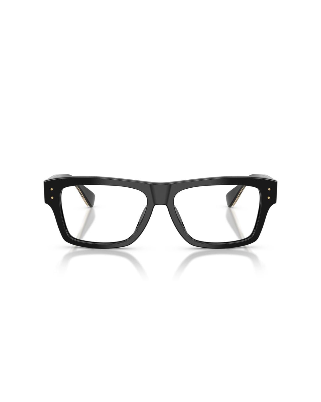 Dolce & Gabbana Black Dg3458 501 Optical Frames Acetate Transparent Squared Normal for men
