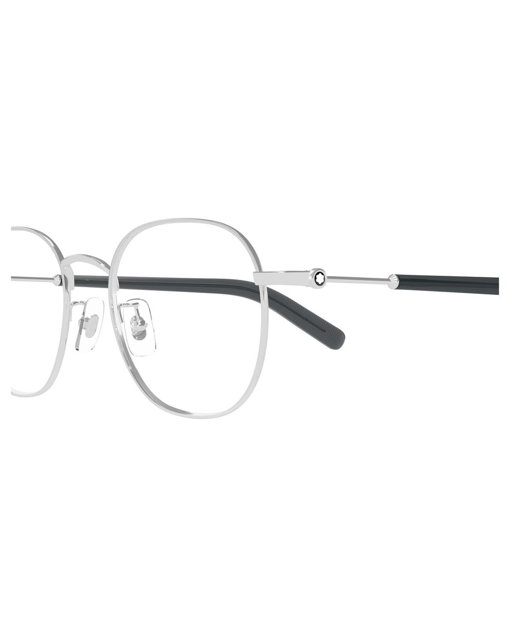 Montblanc Black Mb0425Oa 002 Optical Frames Metal Transparent Squared for men
