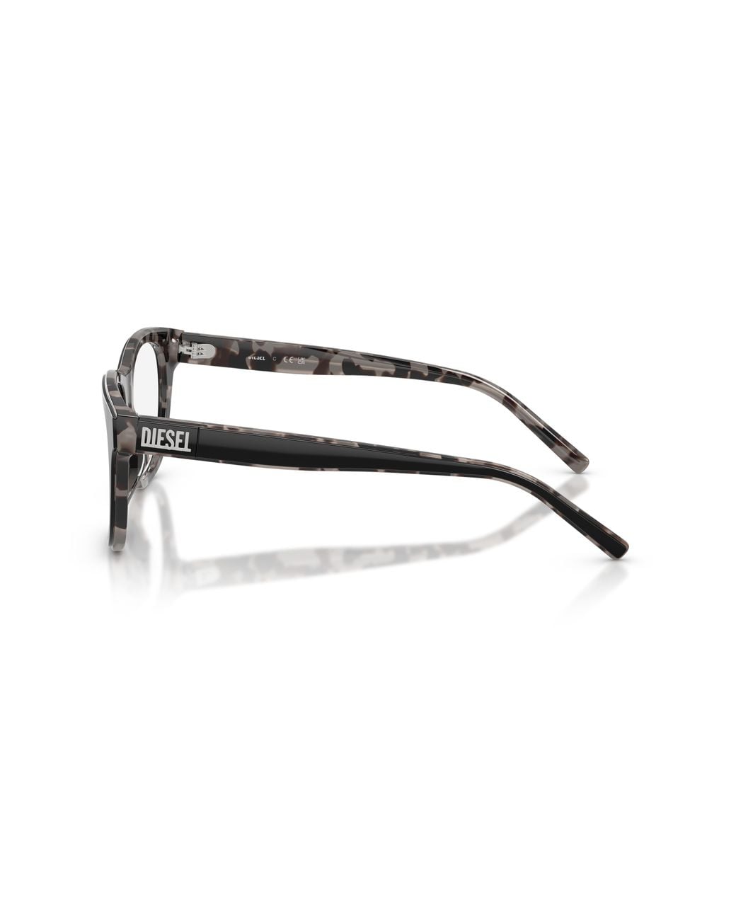 DIESEL Black Dl4026U 2068 Optical Frames Acetate Transparent Squared Normal