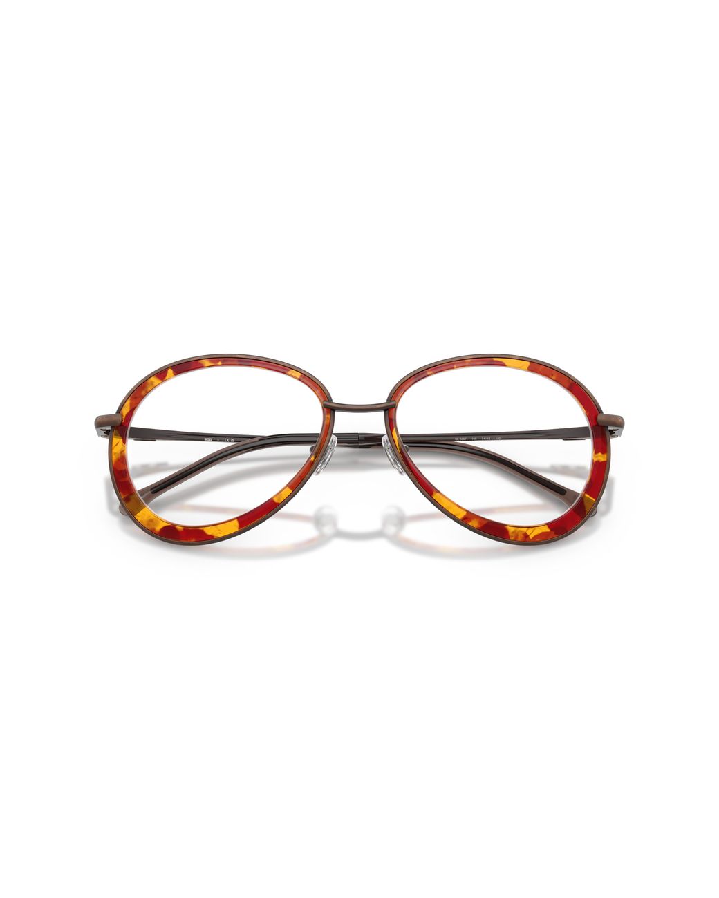 DIESEL Black Dl5007 105 Optical Frames Metal Round Normal