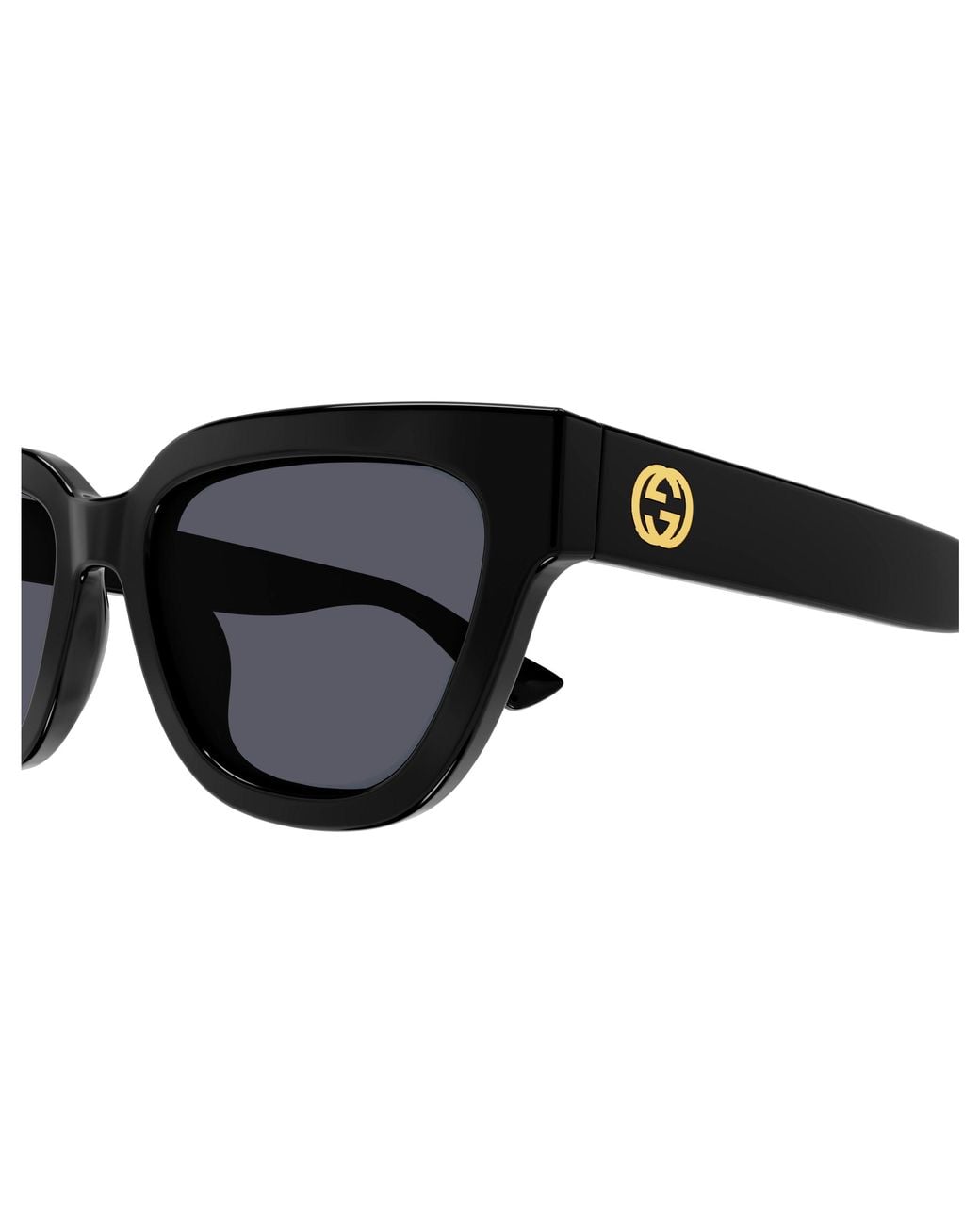 Gucci Black Gg1578S 001 Sunglasses Injected Cat Eye