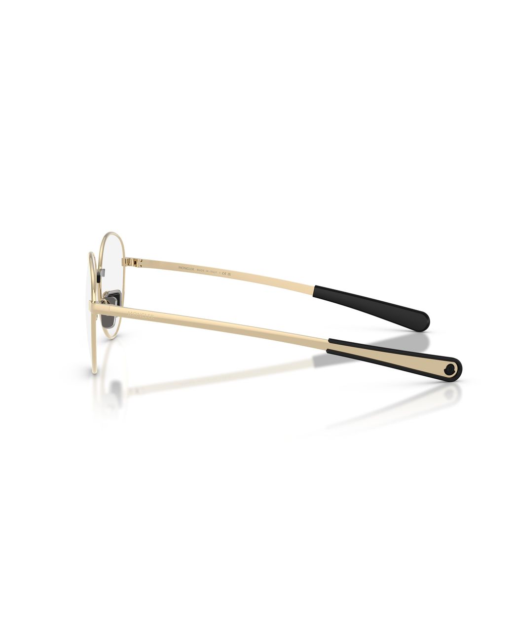 Moncler Black Me1009 1007 Optical Frames Metal Transparent Round Normal
