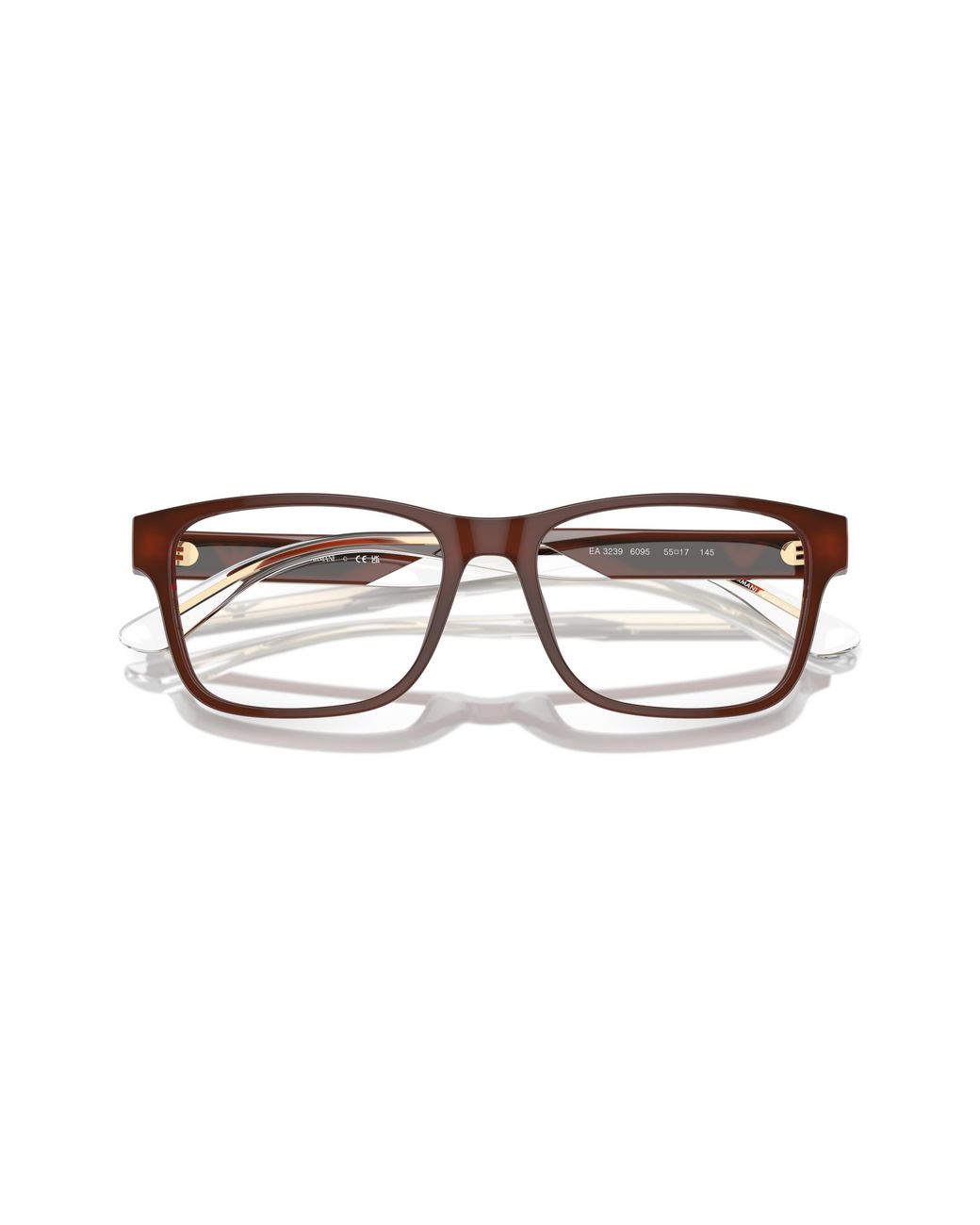 Emporio Armani Black Ea3239 6095 Optical Frames Acetate Squared Normal for men