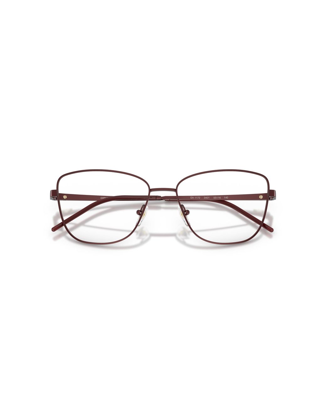 Emporio Armani Black Ea1172 3402 Optical Frames Metal Geometric Normal