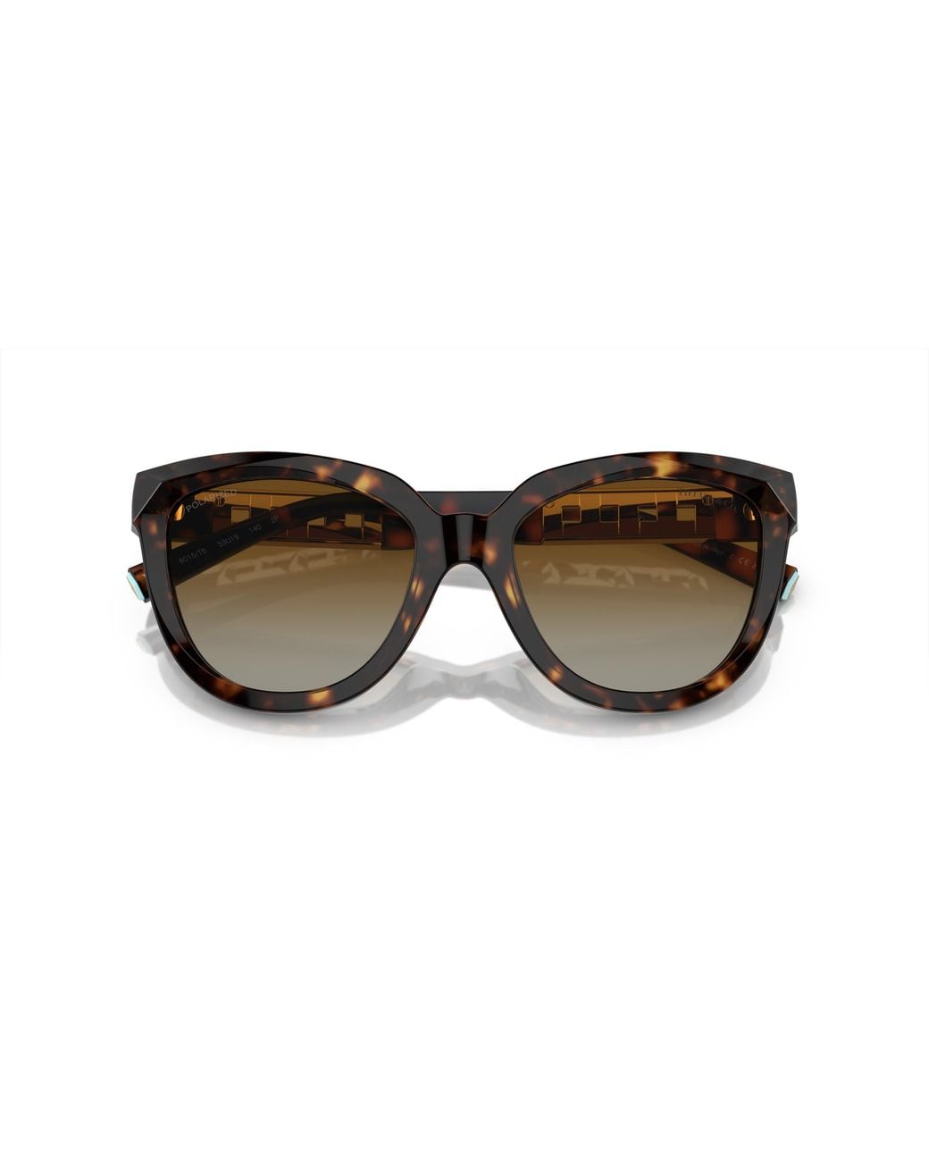 Tiffany & Co Black Tf4215 8015T5 Sunglasses Acetate Cat Eye Polarized Shaded