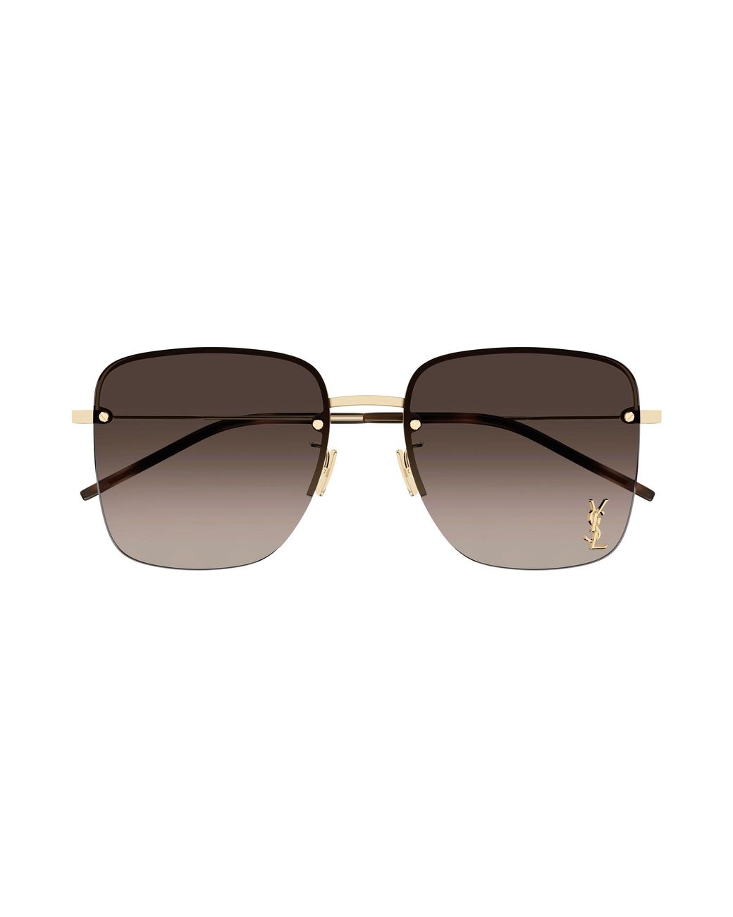 Saint Laurent Black Sl 312 M 008 Sunglasses Metal Squared Normal Shaded