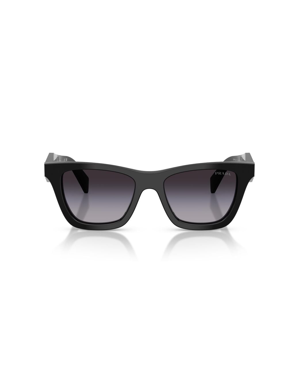 Prada Black Pr C07S 16K90A Sunglasses Acetate Butterfly Normal Shaded