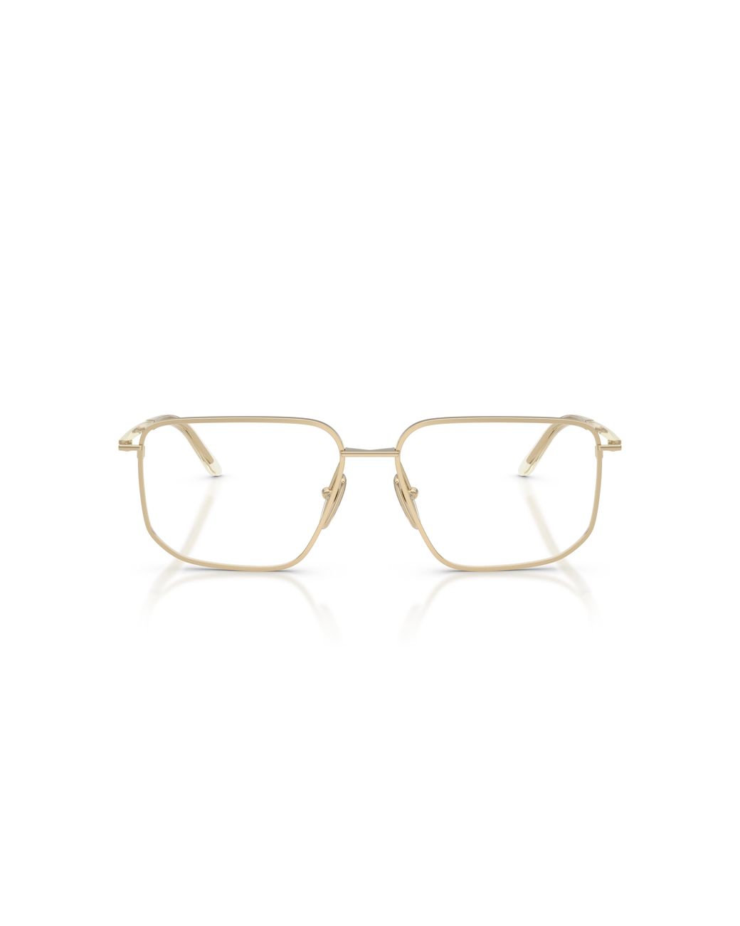 Prada Black Pr C52V Zvn1O1 Optical Frames Metal Squared Normal