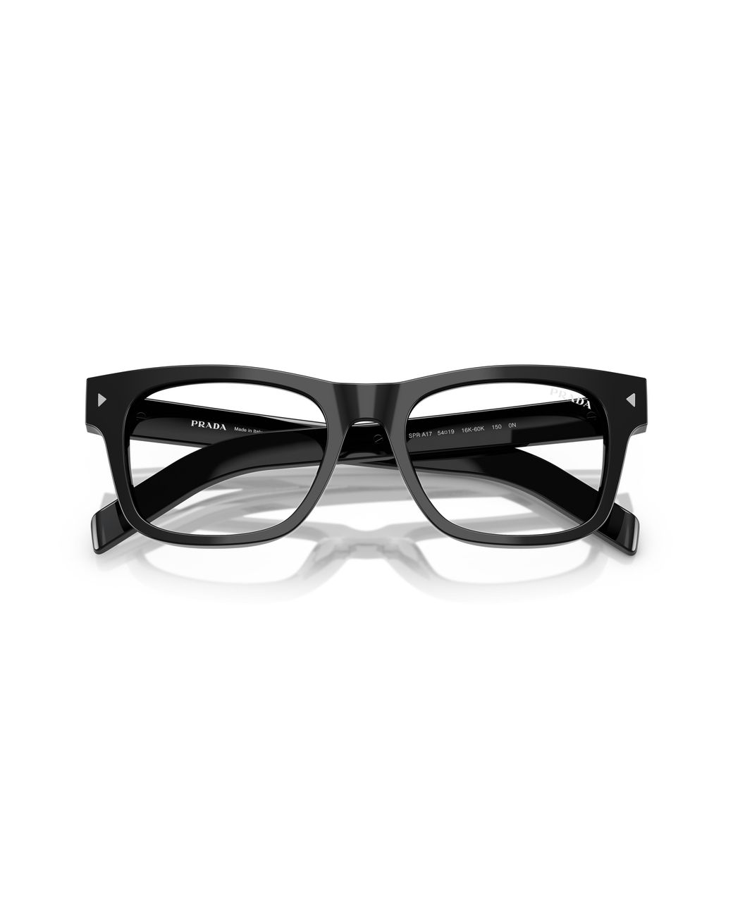 Prada Black Pr A17S 16K60K Sunglasses Acetate Transparent Squared Anti- Light for men