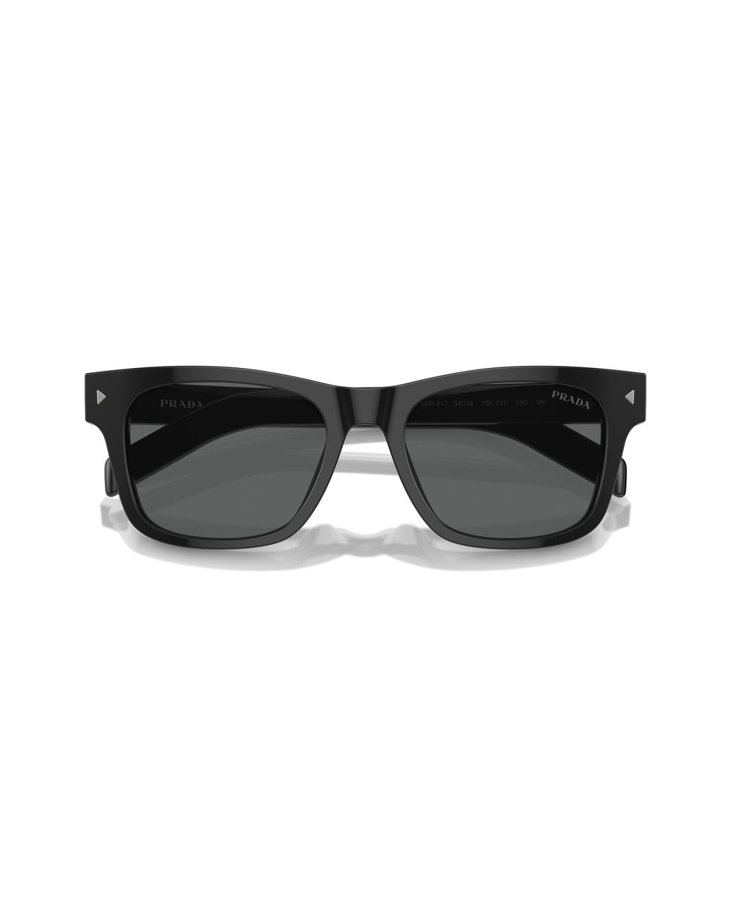 Prada Black Pr A17S 16K731 Sunglasses Acetate Squared Normal for men