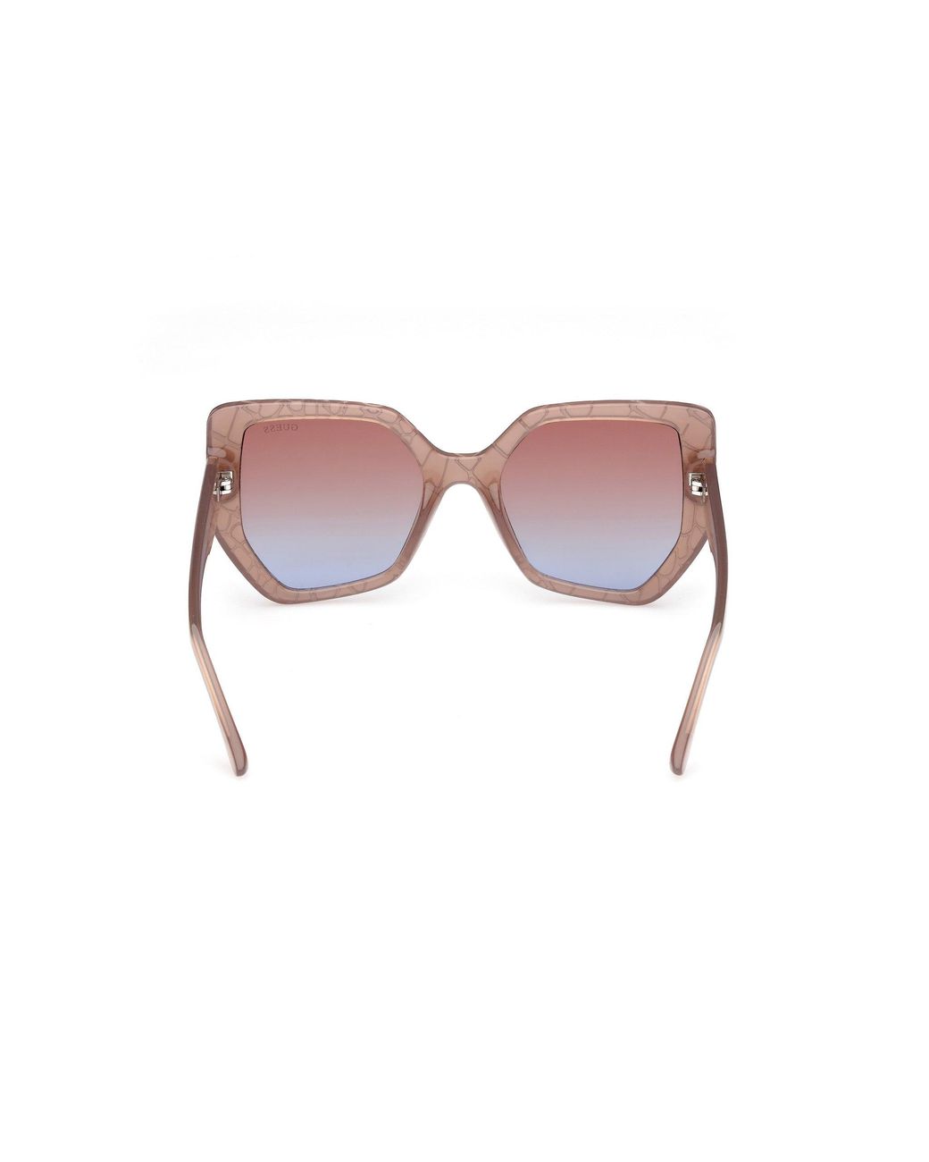 Guess Black Gu00153 57F Sunglasses Injected Geometric Normal