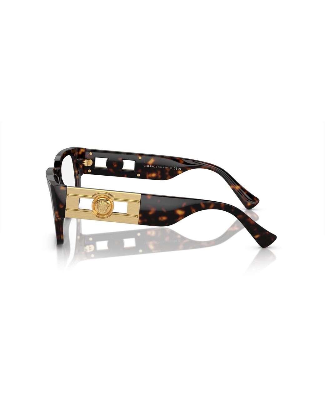 Versace Black Ve3350 108 Optical Frames Acetate Transparent Squared Normal for men