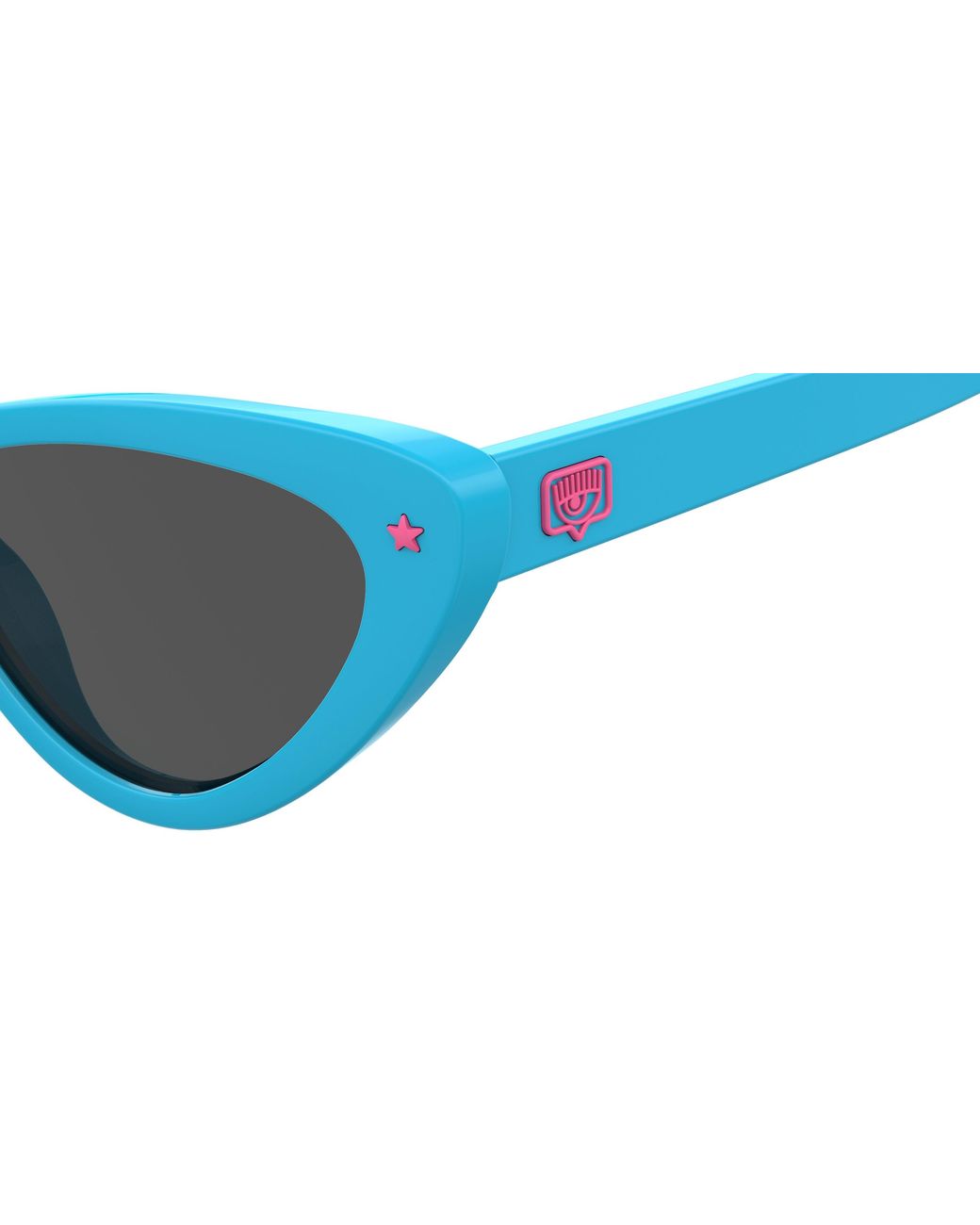 Chiara Ferragni Black Cf 7006/S Mvu/Ir Outlet Sunglasses Plastic Cat Eye
