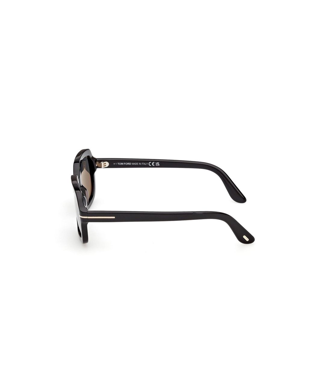 Tom Ford Black Ft1342 Lana-02 01D Sunglasses Acetate Smoke Squared Polarized
