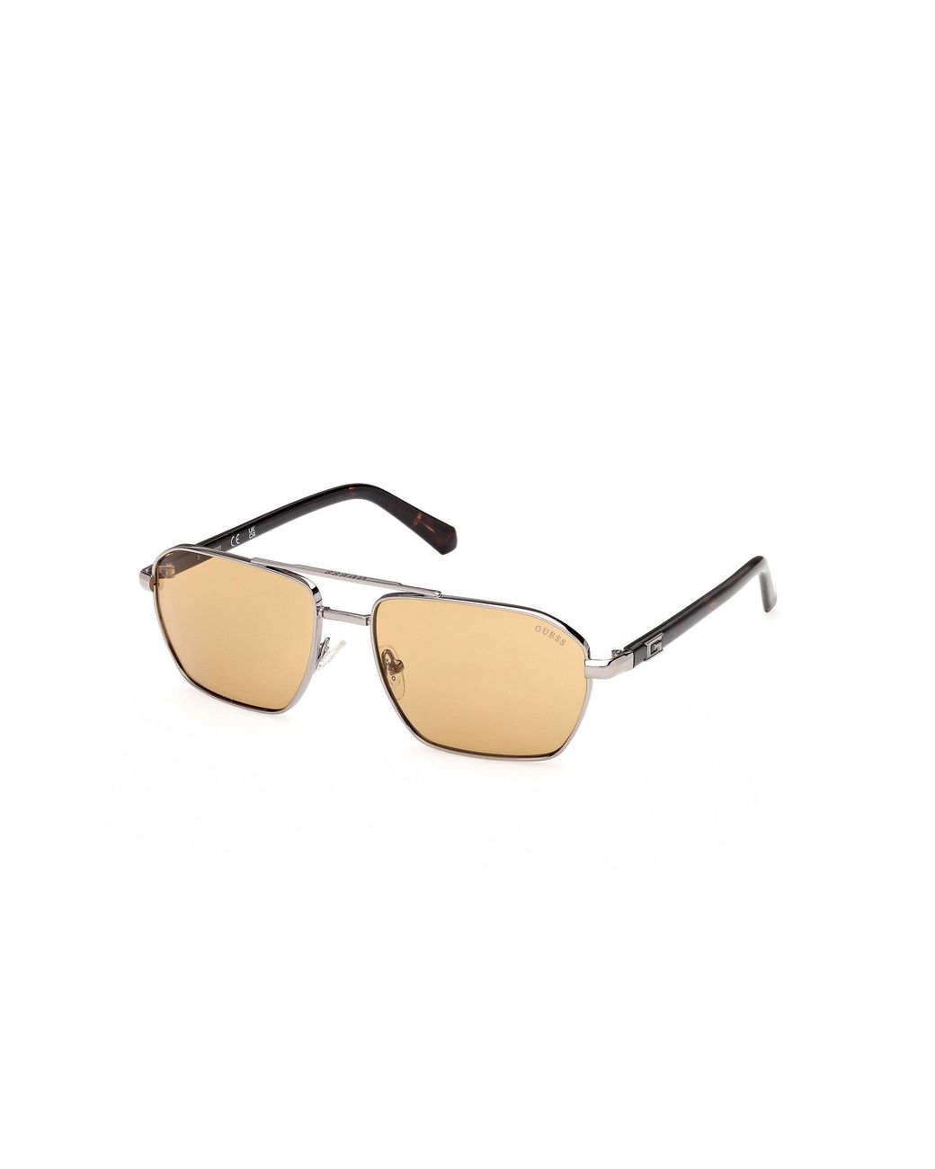 Guess Black Gu00301 08E Sunglasses Metal Squared Normal for men