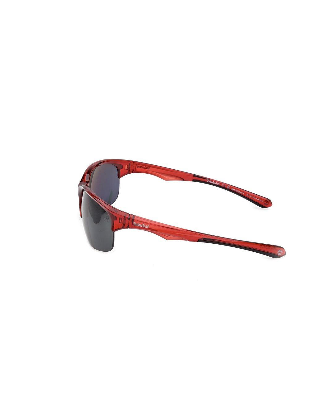 Timberland Black Tb00082 66D Sunglasses Injected Smoke Squared Polarized for men