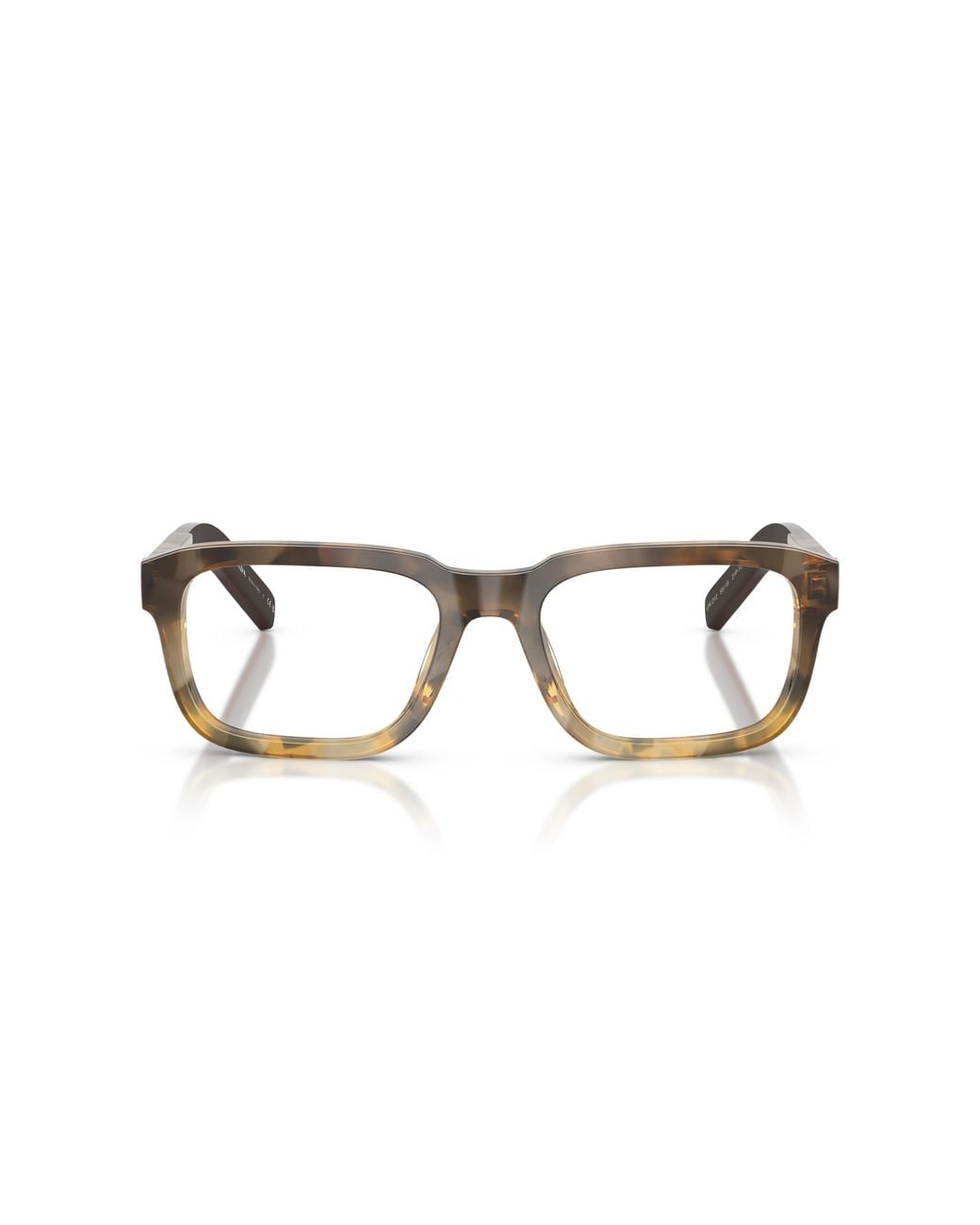 Prada Black Pr D12V 21P1O1 Optical Frames Acetate Transparent Squared Normal for men