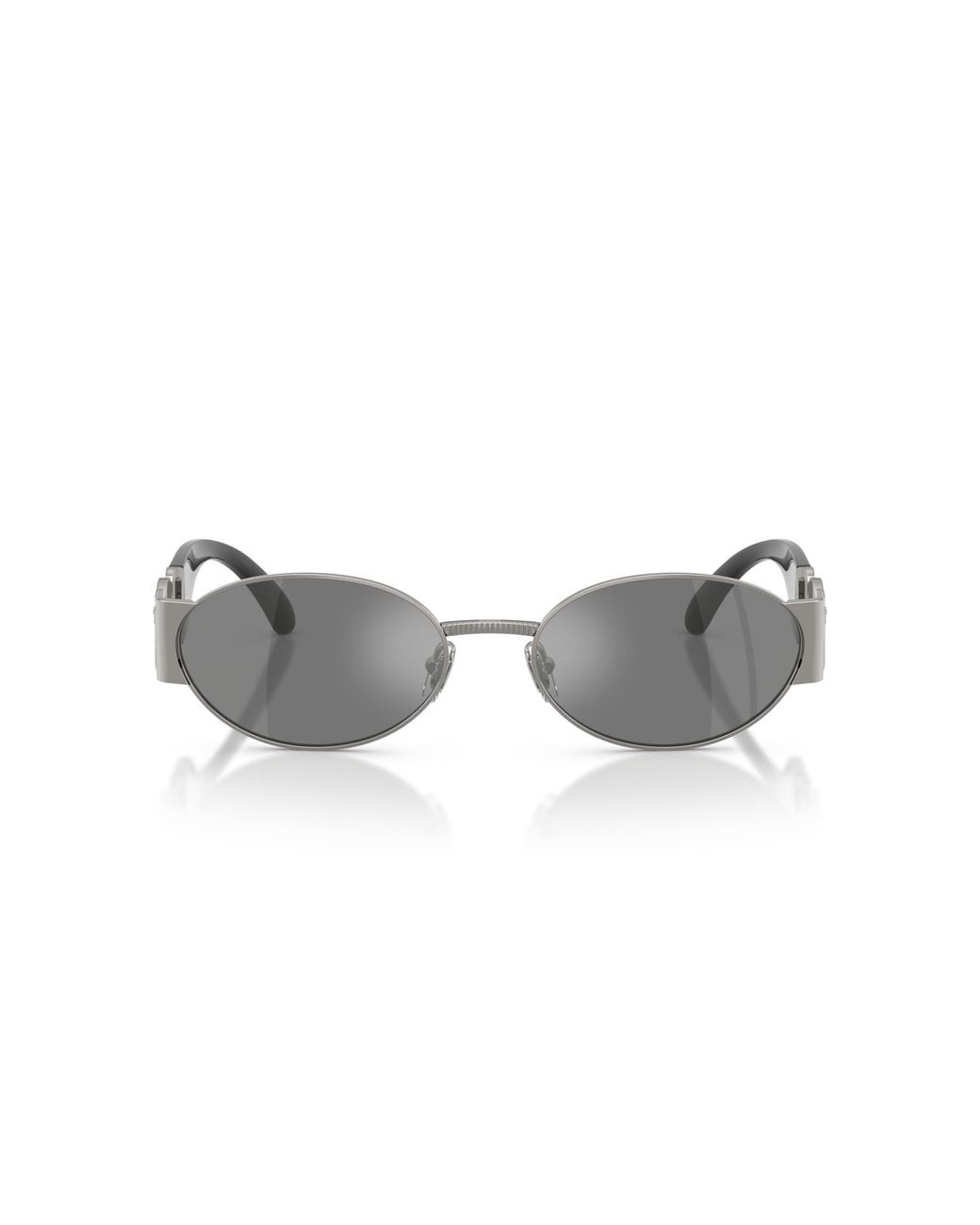 Versace Black Ve2299 10016G Sunglasses Metal Round Mirror for men