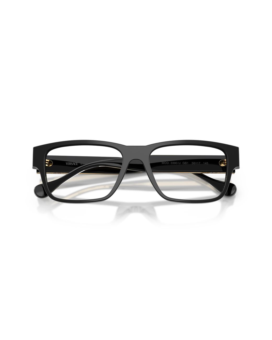 Versace Black Ve3390U Gb1 Optical Frames Acetate Transparent Squared Normal for men