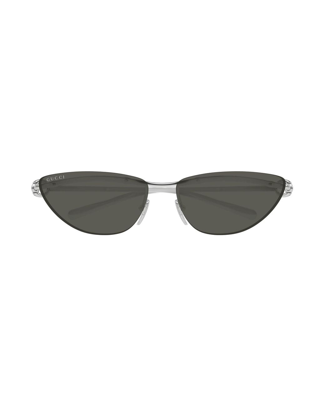 Gucci Black Gg1701S 001 Sunglasses Metal Cat Eye