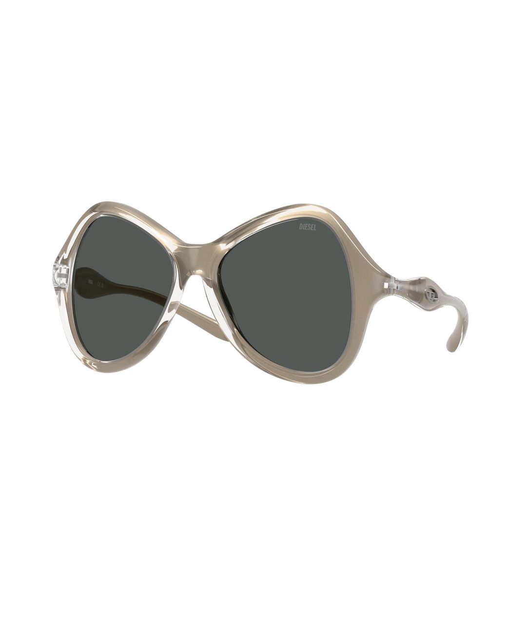 DIESEL Black Dl3010U 203587 Sunglasses Injected Cat Eye Normal