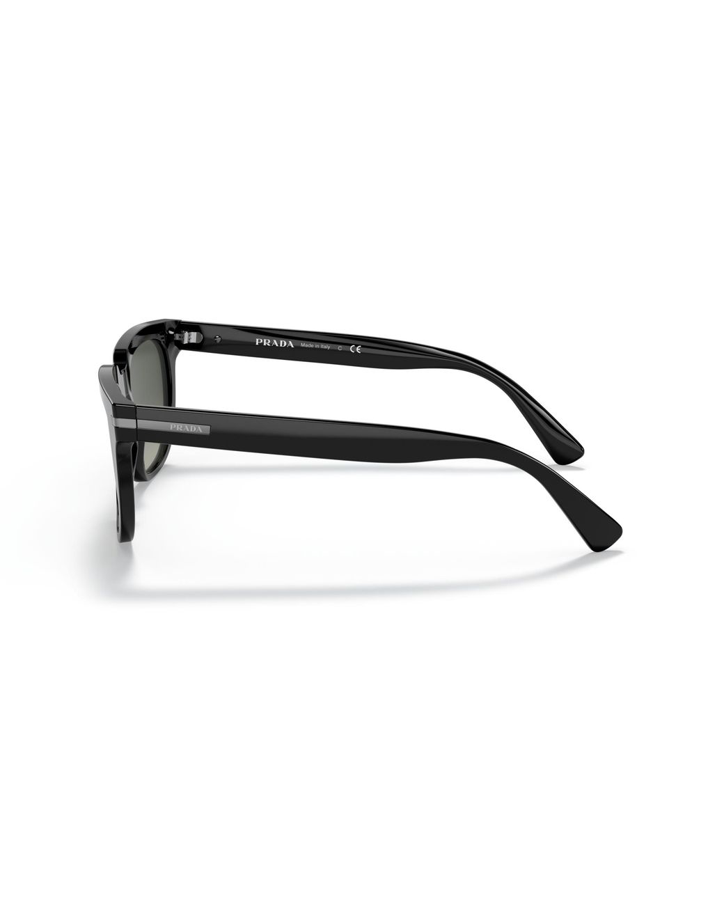 Prada Black Pr 04Ys 1Ab2D0 Sunglasses Acetate Pillow Normal Shaded for men