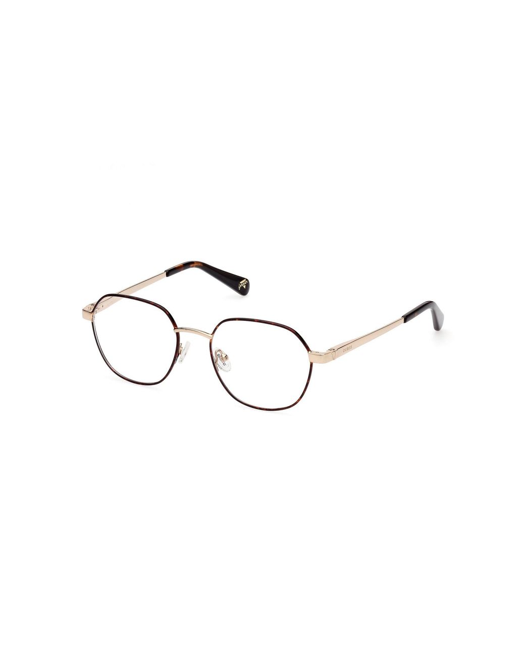 Guess Black Gu5222 52 Optical Frames Metal Round Normal