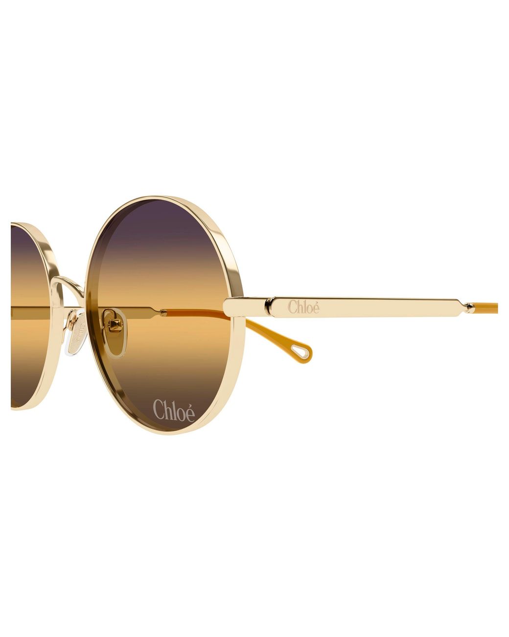 Chloé Black Ch0321S 001 Sunglasses Metal Round Nuanced