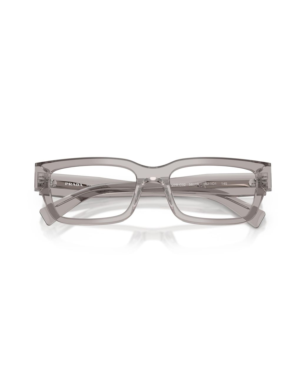 Prada Black Pr C02V 18J1O1 Optical Frames Acetate Pillow Normal for men