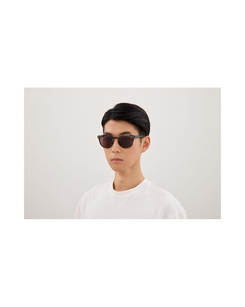 Gucci Black Gg2134Sa 002 Sunglasses Acetate Round for men
