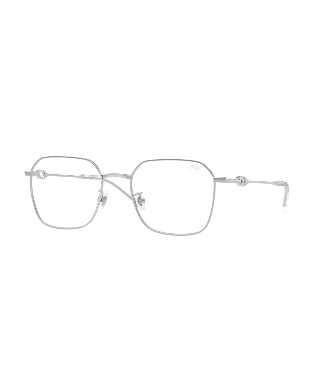 DIESEL Black Dl5012D 1001 Optical Frames Metal Transparent Squared Normal