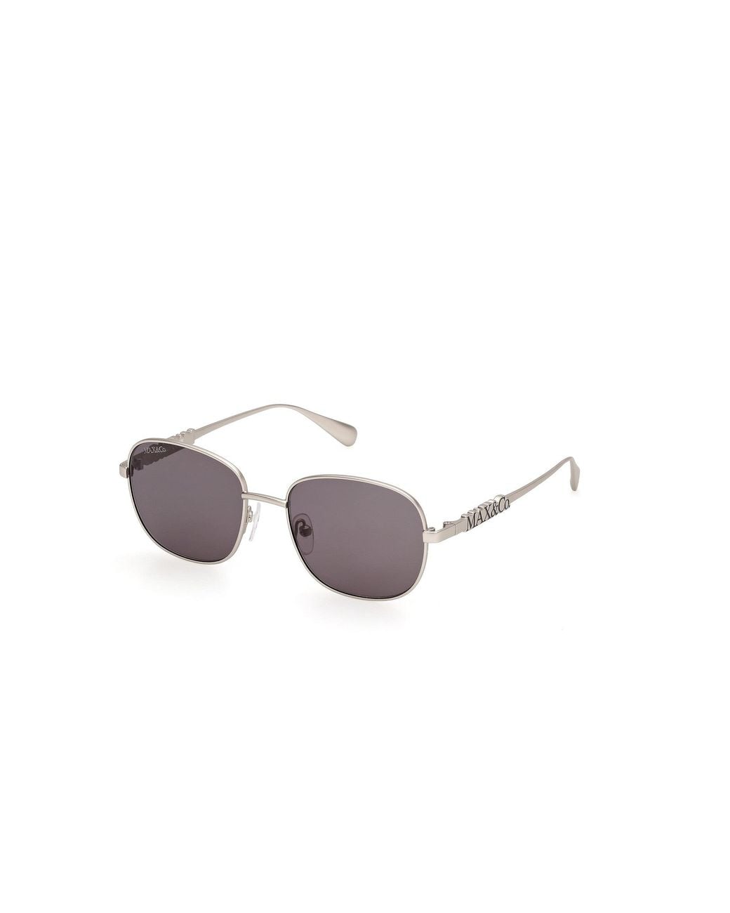 MAX&Co. Black Mo0169 17A Sunglasses Metal Smoke Squared Normal