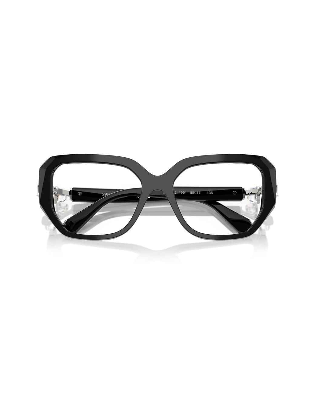 Swarovski Black Sk2035 1001 Optical Frames Acetate Geometric Normal