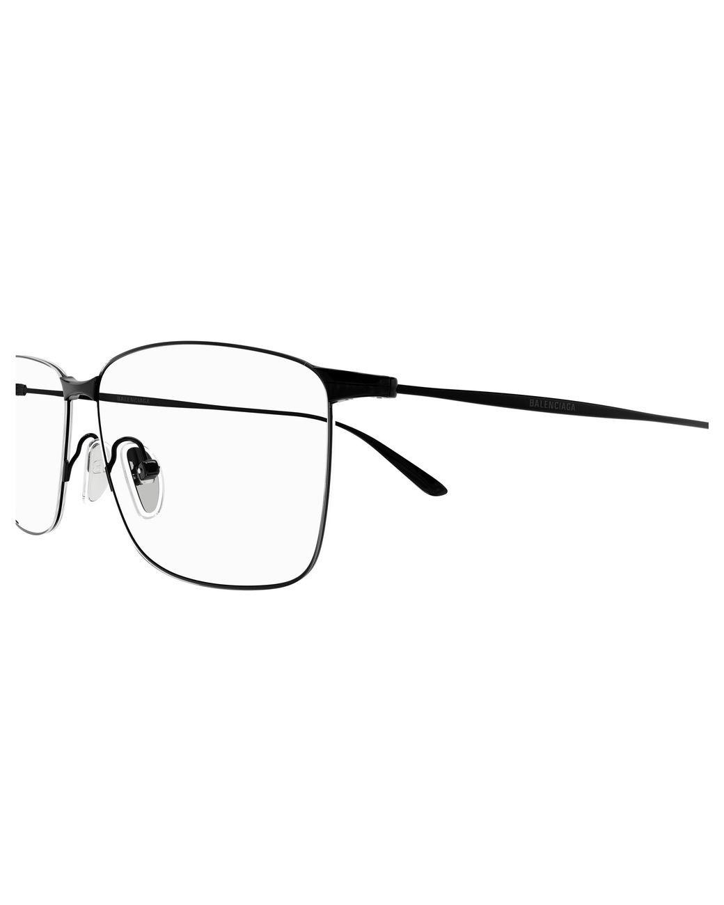 Balenciaga Black Bb0415O 001 Optical Frames Acetate Transparent Squared for men